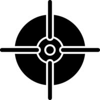 Target Glyph Icon vector