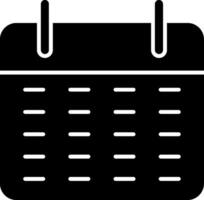 Calendar Glyph Icon vector