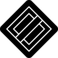 End Of The Priority Glyph Icon vector