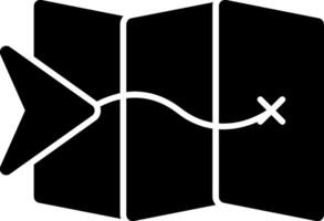 Navigate Glyph Icon vector