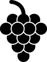Grapes Glyph Icon vector