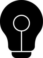 Lightbulb Glyph Icon vector