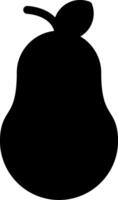 Pear Glyph Icon vector