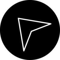 Navigation Glyph Icon vector