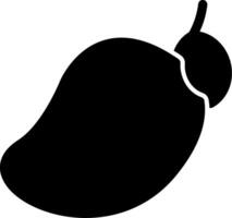 Mango Glyph Icon vector