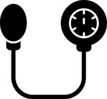Blood Pressure Guage Glyph Icon vector