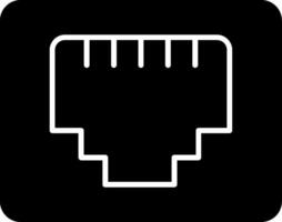 Rj Glyph Icon vector