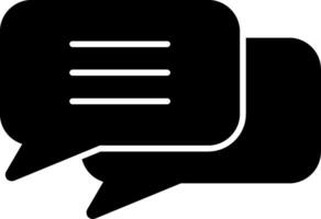 Chat Glyph Icon vector