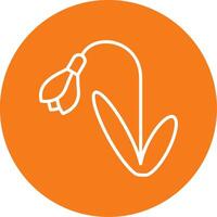 Snowdrop Colorful Icon vector
