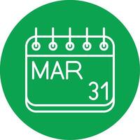 March Colorful Icon vector