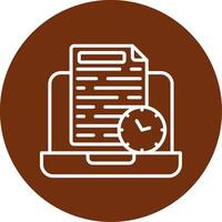 Working Hours Colorful Icon vector