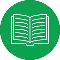 Reading Colorful Icon vector