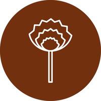 Chive Blossoms Colorful Icon vector
