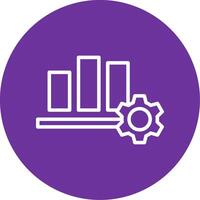 Bar Chart Colorful Icon vector
