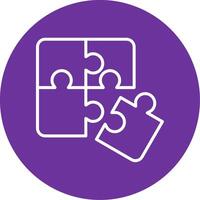 Puzzle Colorful Icon vector