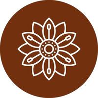 Tiger Lily Colorful Icon vector
