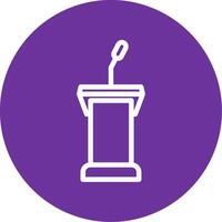 Podium Colorful Icon vector