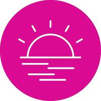 Sunrise Colorful Icon vector