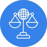 International Law Colorful Icon vector