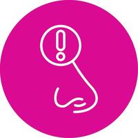 Difficulty Breathing Colorful Icon vector