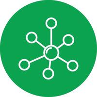 Network Colorful Icon vector