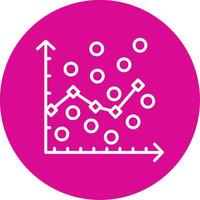 Scatter Graph Colorful Icon vector