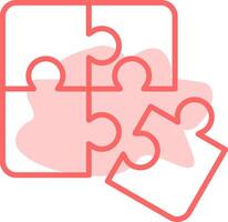 Puzzle Colorful Icon vector