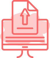 Upload Colorful Icon vector