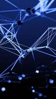 Network connection data structure. Design. Information technology, big data visualization. video