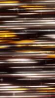 Abstract neon lines of the energy stream of silver and golden colors on black background. Animation. Hypnotic lines in outer space, seamless loop. video