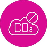 No CO2 Colorful Icon vector