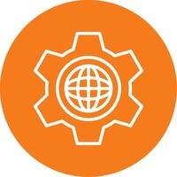 Cogwheel Colorful Icon vector