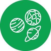 Planets Colorful Icon vector