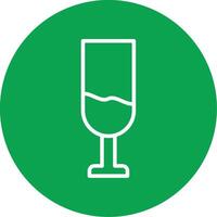 White Wine Colorful Icon vector