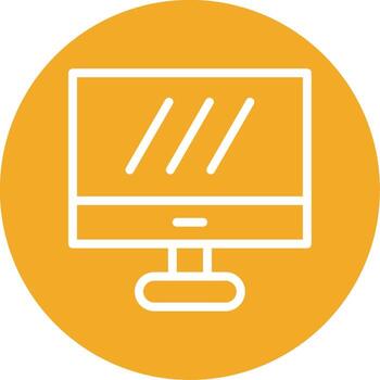 Computer screen Colorful Icon vector