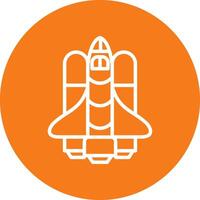 Spaceship Colorful Icon vector