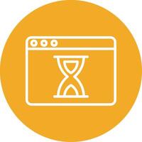 Waiting Colorful Icon vector