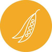 Pea Colorful Icon vector