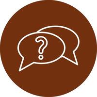 Question Colorful Icon vector