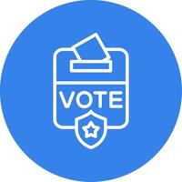 Voting Box Colorful Icon vector