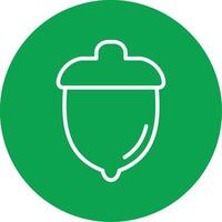 Acorn Colorful Icon vector