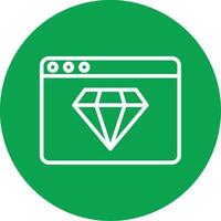 Diamond Colorful Icon vector