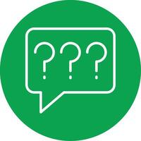 Question Colorful Icon vector