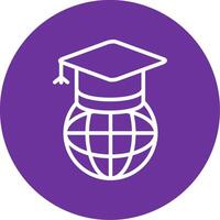 Worldwide Learning Colorful Icon vector