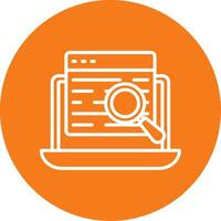 Search Data Colorful Icon vector