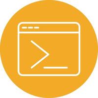 terminal Colorful Icon vector