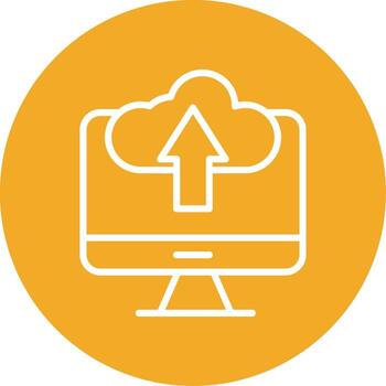 Cloud Computing Colorful Icon vector