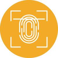 Fingerprint Scan Colorful Icon vector