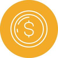 Dollar Colorful Icon vector