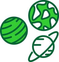 Planets Colorful Icon vector